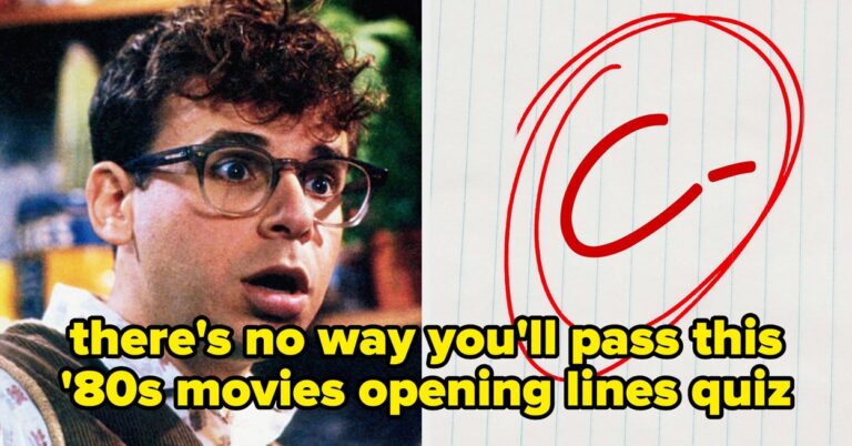 ’80s Movies Opening Lines Quiz