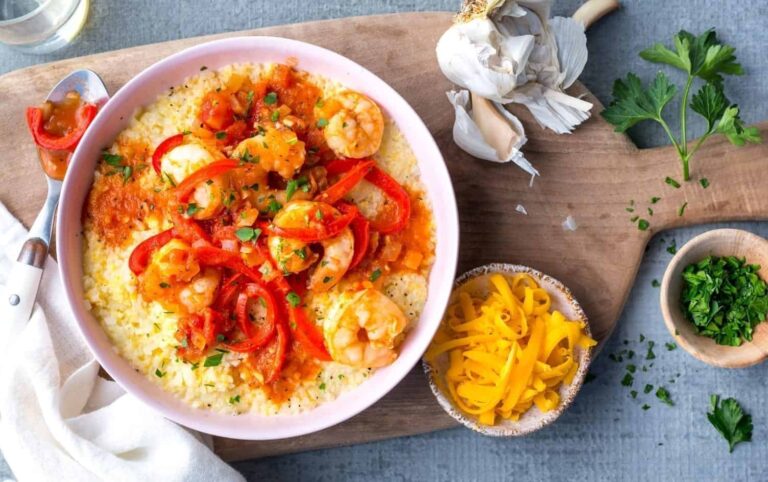 Shrimp and Cauliflower “Grits” | MyFitnessPal