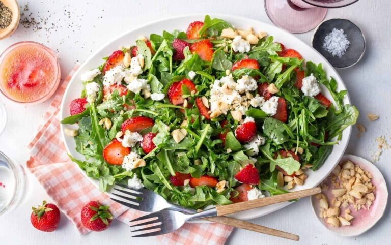 Strawberry Salad With Yuzu Strawberry Vinaigrette