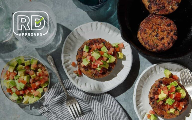 Chipotle Black Bean Burgers With Avocado Salsa