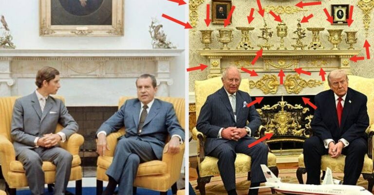 This Before And After Picture Of King Charles In The Oval Office Says A LOT About Where We're At