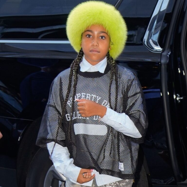 North West Wears 14K White Gold Grills on TikTok