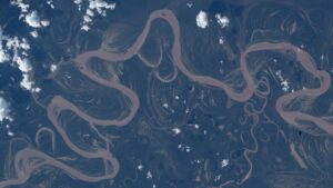 An Amazon rainforest river from space photo of the day for April 30, 2026
