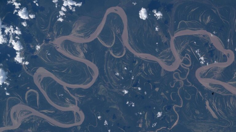 An Amazon rainforest river from space photo of the day for April 30, 2026