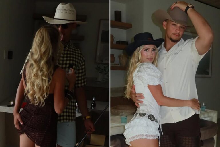 Patrick Mahomes Cheekily Grabs Wife's Brittany's Butt in Loved-Up Photos from Stagecoach 2026