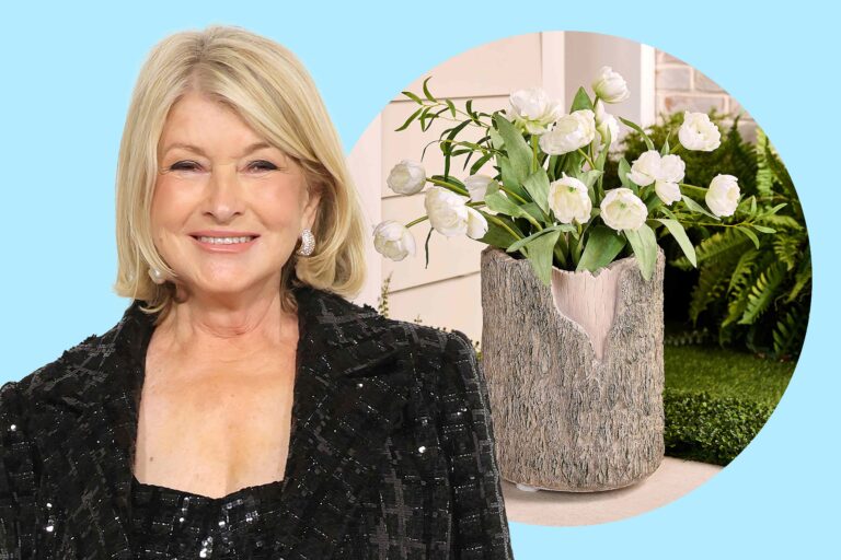 Martha Stewart’s Maine Terrace Is Decorated with Dozens of These Faux Wood Planters That ‘Look So Natural’