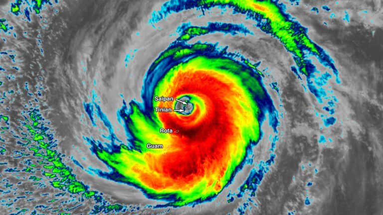 Category 4 Typhoon Sinlaku powers through the U.S. Northern Mariana Islands » Yale Climate Connections