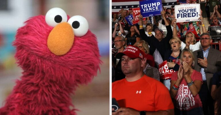 MAGA Is Really, Really Mad At Elmo (Yes, The Puppet) For This Post
