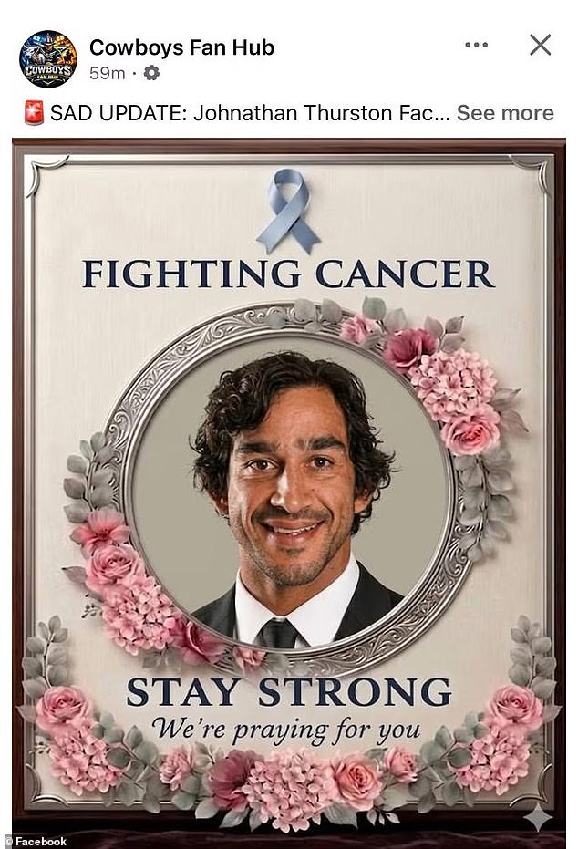 NRL club CEO slams fake AI-generated social media posts – including a ‘highly disturbing’ rumour that a footy great has been diagnosed with cancer