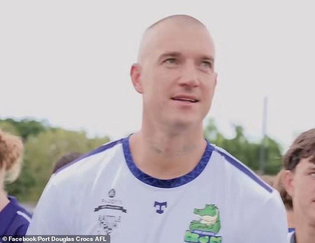 Dustin Martin plays first game since retiring from the AFL in one of the last places you would expect