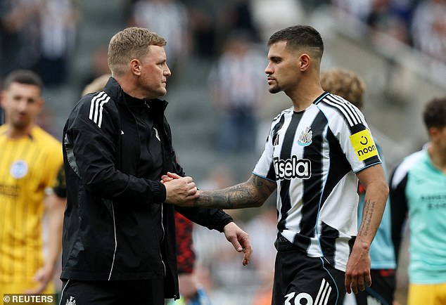 Newcastle 3-1 Brighton: Eddie Howe’s big calls put in big performances and silence the doubters to keep Magpies’ faint European hopes alive, writes CRAIG HOPE