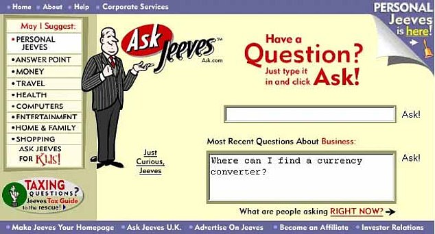Ask not for whom the bell tolls: Pioneering early internet search engine named after PG Wodehouse’s legendary Jeeves takes its leave