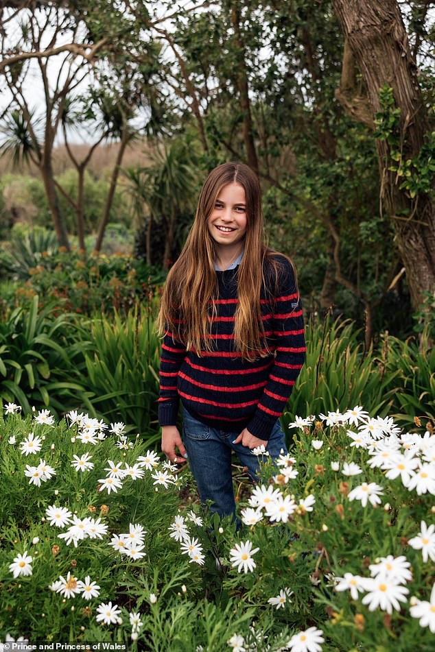 Princess Charlotte marks her 11th birthday with a carefree smile in a daisy-strewn field in charming new portrait: See her over the years