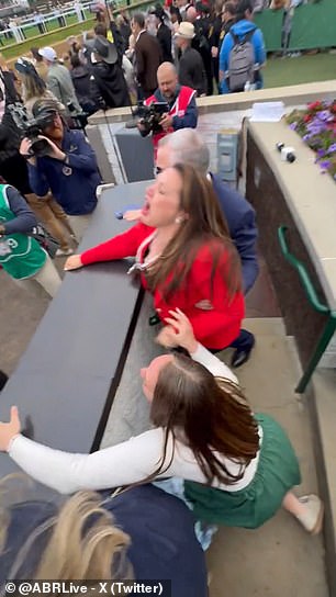 Emotional moment Cherie DeVaux celebrates Kentucky Derby victory after becoming first female trainer to win iconic race