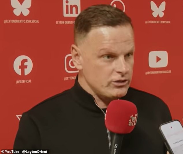 Football manager gives most brutal interview ever: Furious boss labels players a ‘disgrace’, slams them for celebrating with their families and says ‘I’ve wasted 10 months of my career on them’