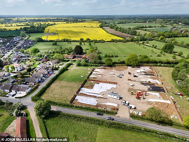 Outraged James Cleverly accuses travellers of ‘gaming the system’ after they start building ‘illegal’ camp in idyllic village just hours after council offices shut for long bank holiday weekend