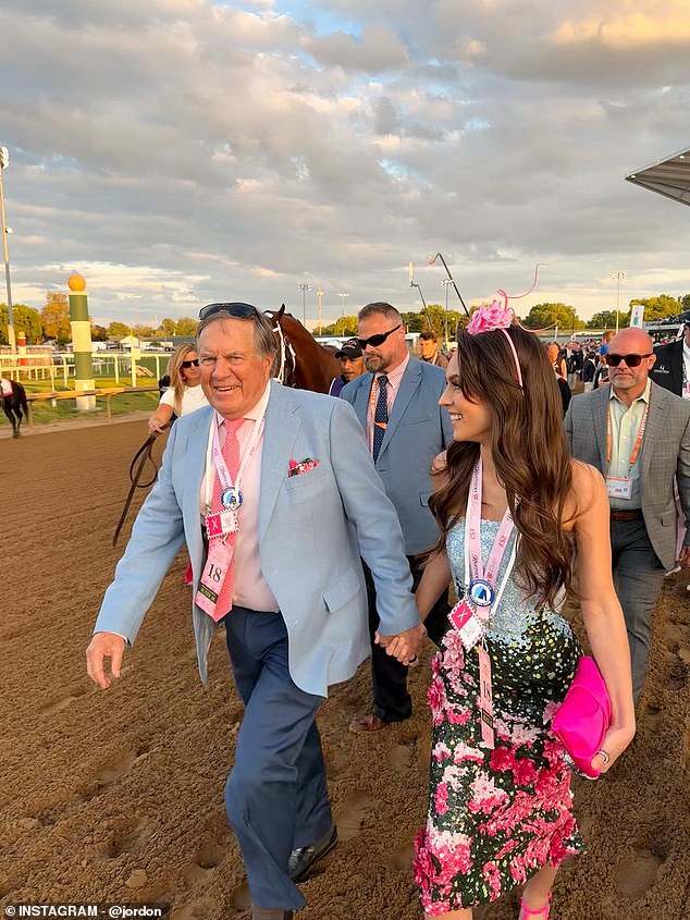 Jordon Hudson, 25, pokes fun at her relationship with Bill Belichick, 74, after controversial couple made Kentucky Derby debut