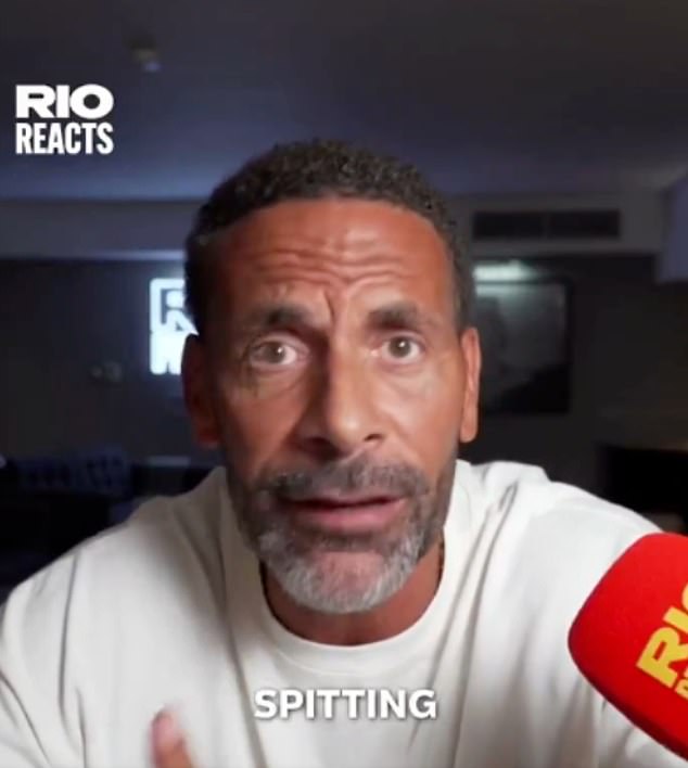 Rio Ferdinand makes thinly-veiled ‘spitting’ jibe at ex-team-mate Jamie Carragher eight years on from schoolgirl child window incident – as Man United legend reignites light-hearted feud