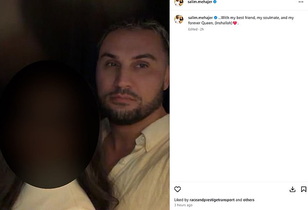 Disgraced one-time mayor Salim Mehajer debuts new romance on social media after five years behind bars