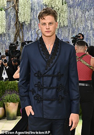 Joe Burrow flies solo at Met Gala as quarterback enjoys NFL boys night at glitzy event without Olivia Ponton