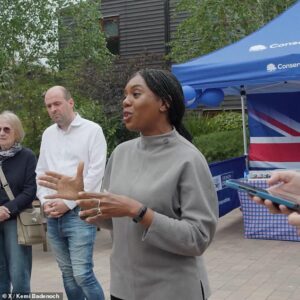 ‘We do not want the 1930s repeated again’: Moment Kemi Badenoch takes down heckler over rising antisemitism in Britain