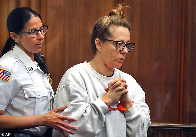 Divorce-stricken acupuncturist accused of murdering her children at $1m home is picture of misery as she pleads NOT guilty in court