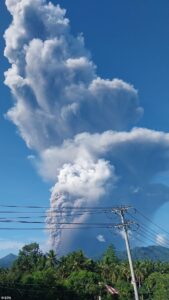 Three hikers are killed including two foreigners and ten more are missing as volcano erupts in Indonesia