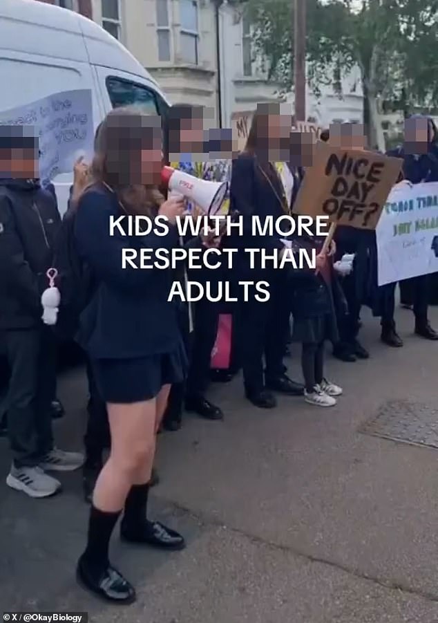 Furious parents turn to £400-a-month private tutors as their daughters suffer from 45 days of strikes by hard-left teachers at troubled school