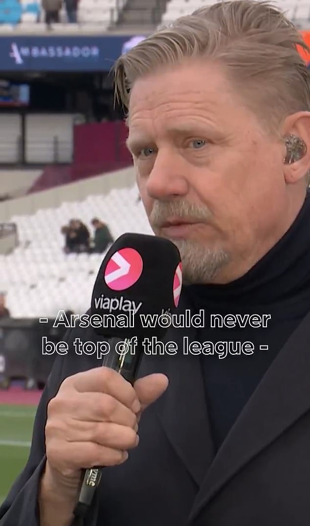 Peter Schmeichel FUMES at ‘crazy’ and ‘so wrong’ decision to disallow last-gasp West Ham goal – as he claims Arsenal have been scoring like that all season