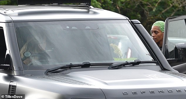 Christine McGuinness is seen locking lips with DJ Roxxxan in her Land Rover Defender – just weeks after being linked to Olympian Nicola Adams