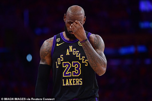 LeBron James, 41, hits career crossroads in LA as Lakers are SWEPT by Thunder with his contract set to expire