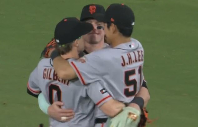 San Francisco Giants stars stun fans with wild sexual celebration after beating the Dodgers