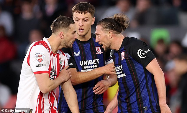 Revealed: The ‘discriminatory’ language Roy Keane’s future son-in-law Taylor Harwood-Bellis is accused of using… as lip-reader reveals Luke Ayling’s and Southampton manager’s reactions
