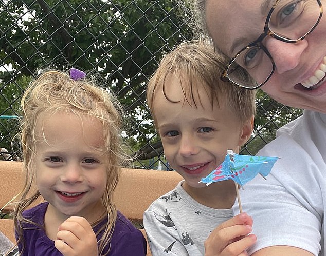 Acupuncturist mom accused of murdering her two young children at $1.5m home during poisonous divorce from husband is brutally snubbed at their funeral