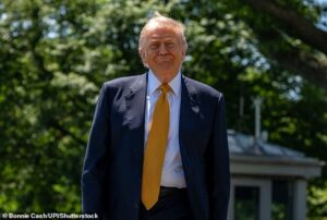 Gloating Trump dances on ‘disloyal’ senator’s political grave while celebrating ‘big victory’… as president’s iron grip on GOP shows no signs of weakening despite unpopular war and affordability crisis