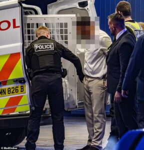 Four police cars are called to Venezuela Fury’s wedding reception hotel with at least one man arrested amid raucous party where proud father Tyson danced with the bride and Peter Andre sang