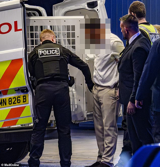 Four police cars are called to Venezuela Fury’s wedding reception hotel with at least one man arrested amid raucous party where proud father Tyson danced with the bride and Peter Andre sang