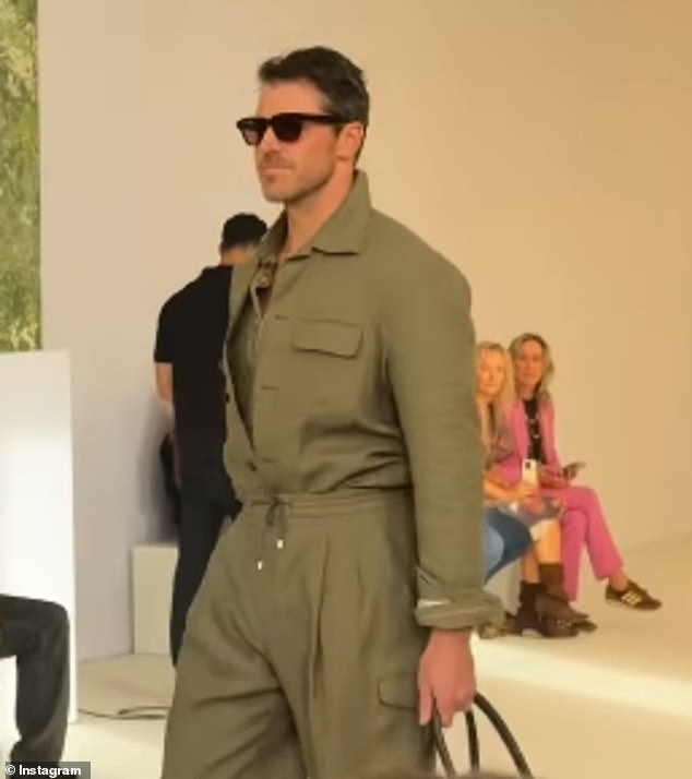 Footy star Isaac Smith makes his catwalk debut at one of Australia’s biggest fashion shows – as his wife reveals her surprise after expecting to ‘have a good giggle at his expense’