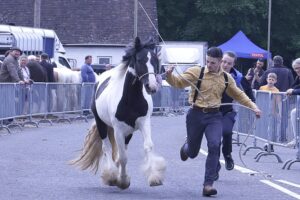 Villagers close roads and batten down the hatches as hundreds of travellers arrive for traditional 750-year-old horse fair