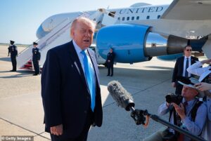 Trump’s unhinged threat to Fox News reporter, 37, and her ‘RINO’ fiancé, 52, as he lashes out at her question