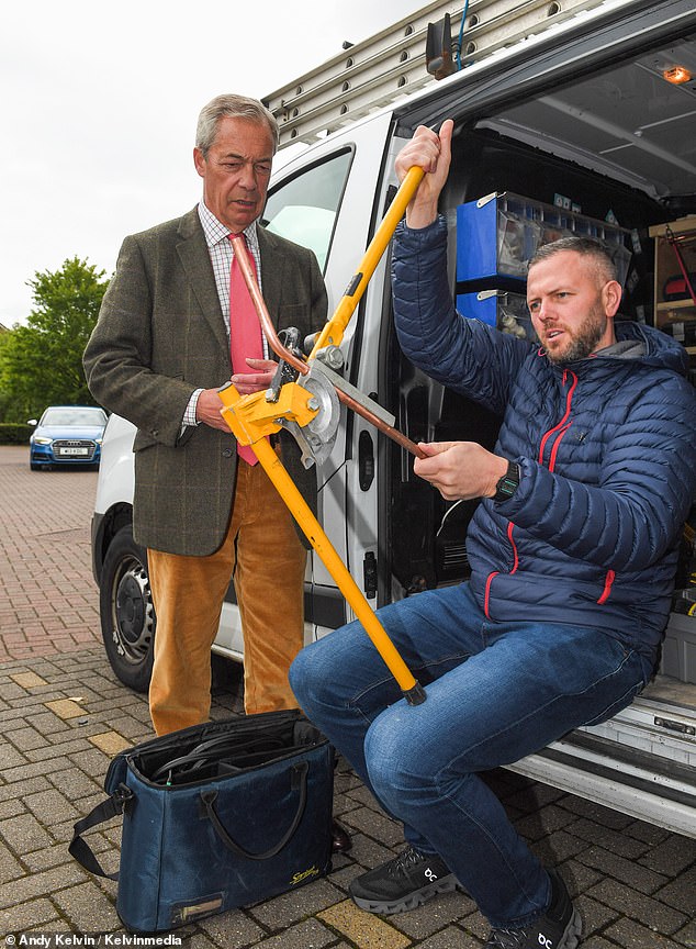 CHRISTIAN CALGIE: My spiky encounter with Burnham during a day on the stump with Reform’s plumber