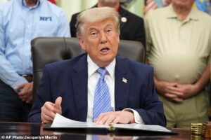 Trump reveals if he plans to attend son Don Jr and socialite Bettina Anderson’s weekend wedding while admitting it’s ‘not good timing’
