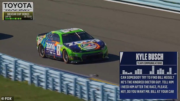 Heartbreaking moment Kyle Busch calls for medical assistance in his car during NASCAR race just days before his shock death at 41
