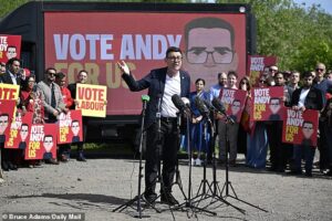 Vote for me to get Starmer out! Andy Burnham pitches by-election as a chance to ‘change Labour’… as he faces questions over flip-flopping on Brexit, tax and immigration