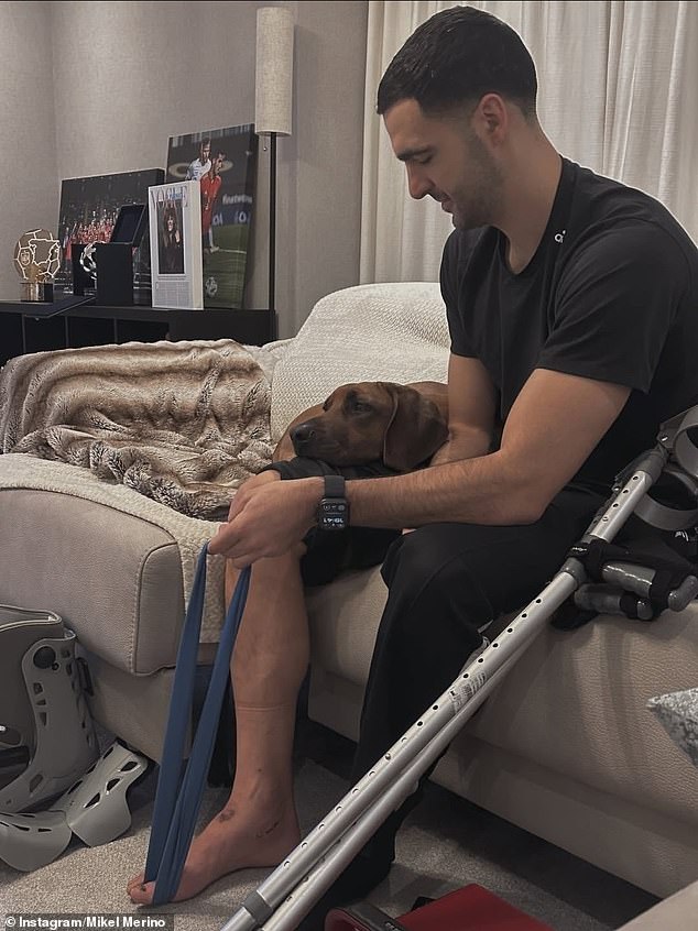 Revealed: How Arsenal star Mikel Merino’s injury was so bad he had to use a mobility scooter for TWO MONTHS – before recovering in time for the Champions League final