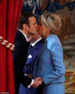 Brigitte Macron, 73, thinks all women are predators and demands photos of any seeking jobs in the Elysee with Emmanuel, 48, according to gripping new book about the couple’s marriage