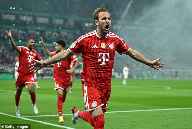 Harry Kane wins his second trophy of the season after Bayern Munich star hits a HAT-TRICK in German Cup final – as England captain sends World Cup warning to Three Lions’ rivals