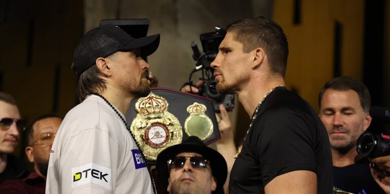 Oleksandr Usyk vs Rico Verhoeven LIVE: Heavyweight champions puts WBC title on the line against kickboxer