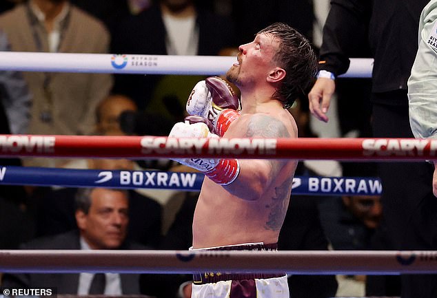 Oleksandr Usyk earns controversial 11th-round stoppage win over kickboxer Rico Verhoeven to retain his WBC belt with Anthony Joshua in support – as Dutchman demands rematch and questions ref’s verdict