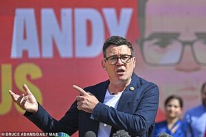 ‘Knife-edge’ Makerfield by-election could be handed to Labour’s Andy Burnham by Nigel Farage rival running against Reform, says polling guru
